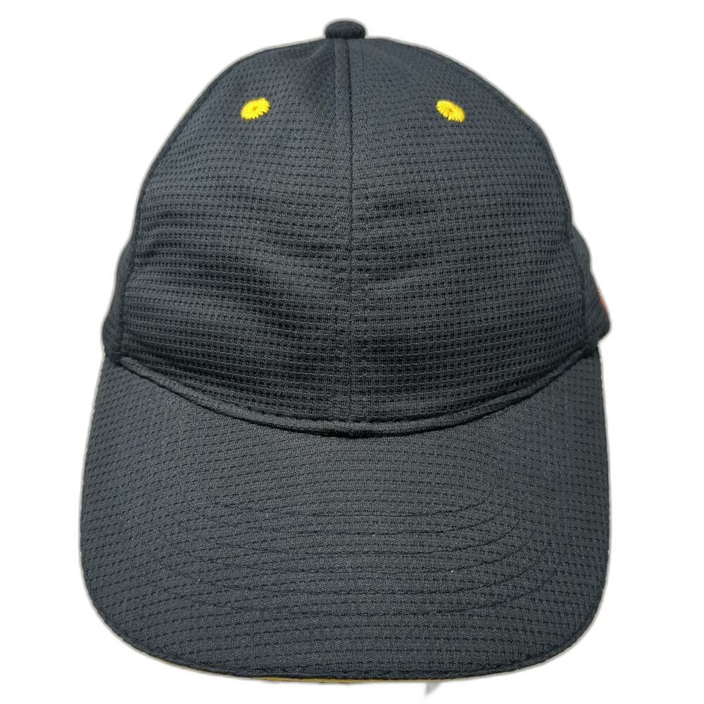 McDonald's Snapback Blue Hat One Size Waffle Texture Contrast Piping M Logo